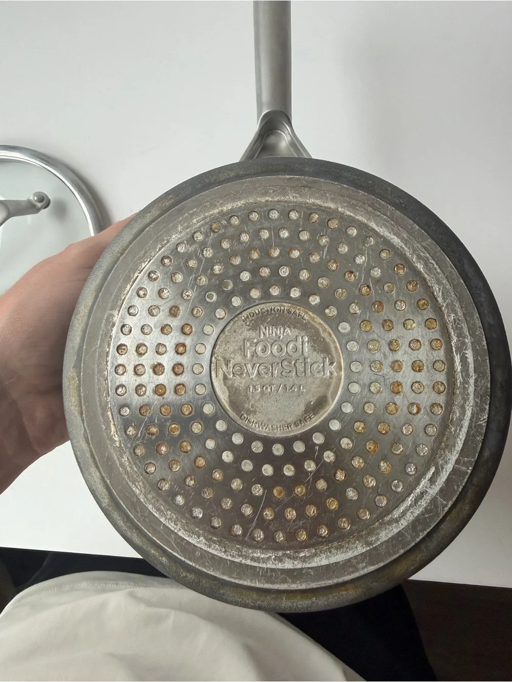 Ninja Foodi NeverStick 1.5 Qt Pot Saucepan w/ Glass Lid Oven Safe.